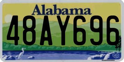 AL license plate 48AY696
