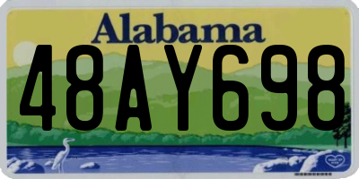 AL license plate 48AY698