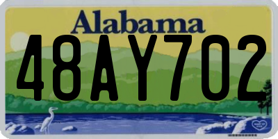 AL license plate 48AY702
