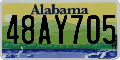 AL license plate 48AY705
