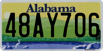 AL license plate 48AY706