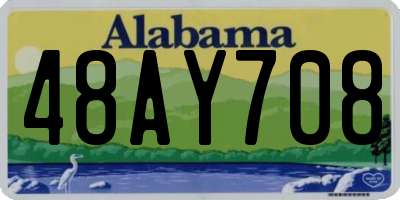 AL license plate 48AY708