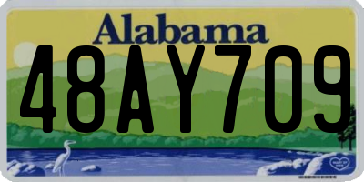 AL license plate 48AY709