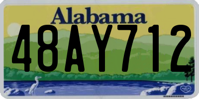 AL license plate 48AY712