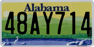 AL license plate 48AY714