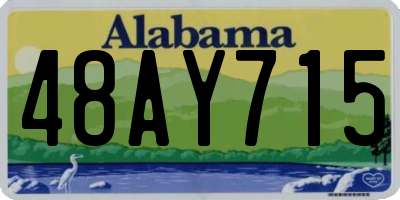 AL license plate 48AY715