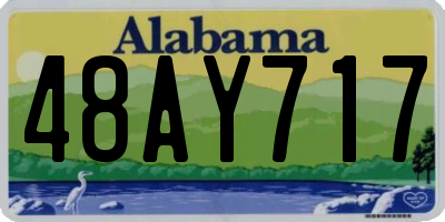 AL license plate 48AY717