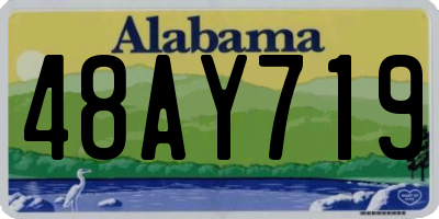 AL license plate 48AY719