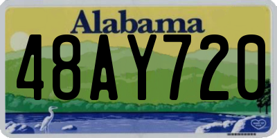 AL license plate 48AY720