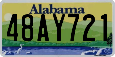 AL license plate 48AY721