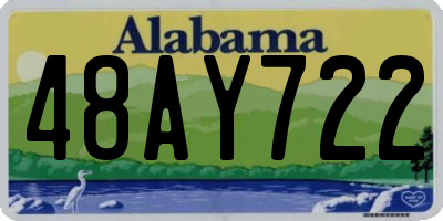 AL license plate 48AY722