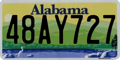 AL license plate 48AY727