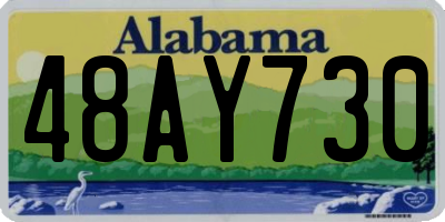 AL license plate 48AY730