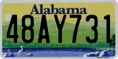 AL license plate 48AY731