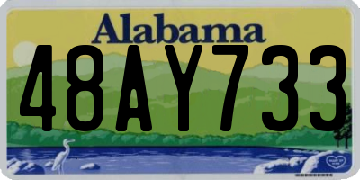 AL license plate 48AY733