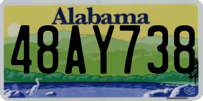 AL license plate 48AY738
