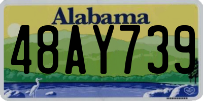 AL license plate 48AY739