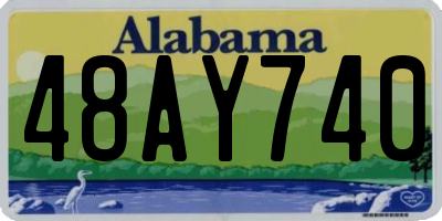 AL license plate 48AY740