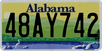AL license plate 48AY742