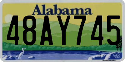AL license plate 48AY745
