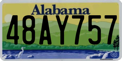 AL license plate 48AY757