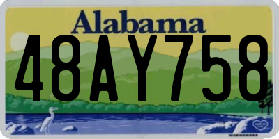 AL license plate 48AY758