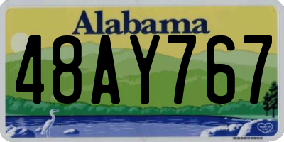 AL license plate 48AY767