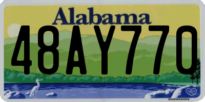 AL license plate 48AY770