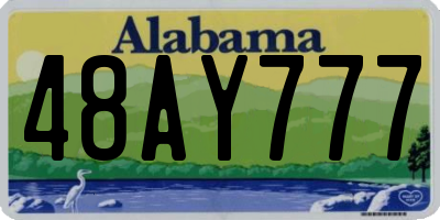 AL license plate 48AY777