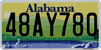 AL license plate 48AY780