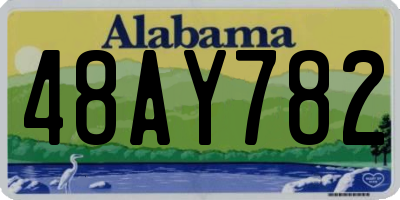 AL license plate 48AY782