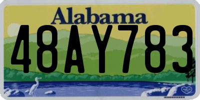 AL license plate 48AY783