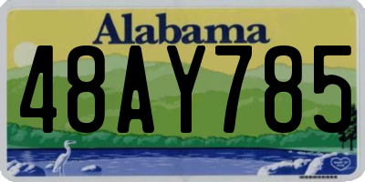 AL license plate 48AY785