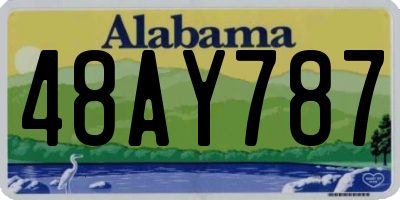 AL license plate 48AY787