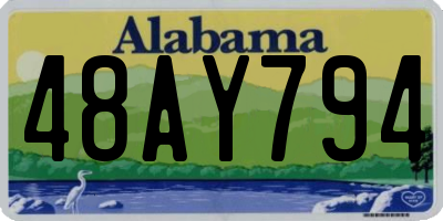 AL license plate 48AY794