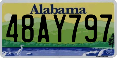 AL license plate 48AY797
