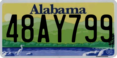 AL license plate 48AY799
