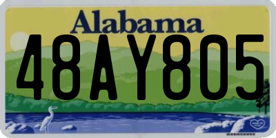 AL license plate 48AY805