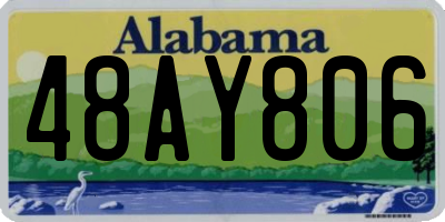 AL license plate 48AY806