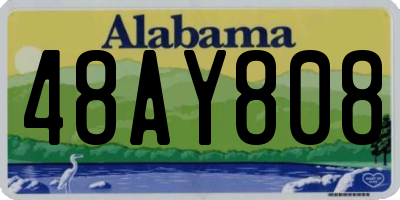 AL license plate 48AY808