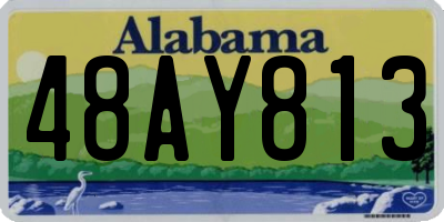 AL license plate 48AY813