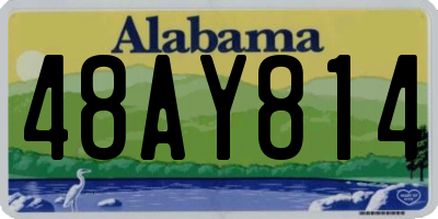AL license plate 48AY814
