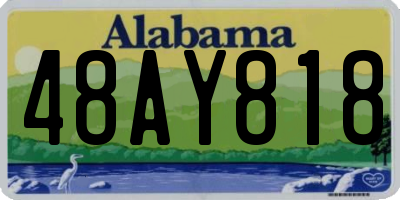 AL license plate 48AY818