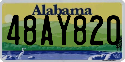 AL license plate 48AY820