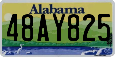 AL license plate 48AY825