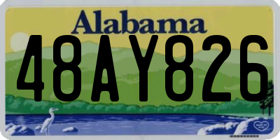 AL license plate 48AY826