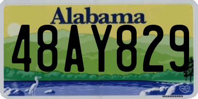 AL license plate 48AY829