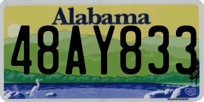 AL license plate 48AY833