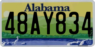AL license plate 48AY834