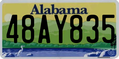 AL license plate 48AY835
